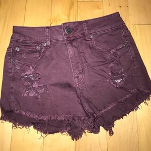barely worn. American eagle high waisted shorts